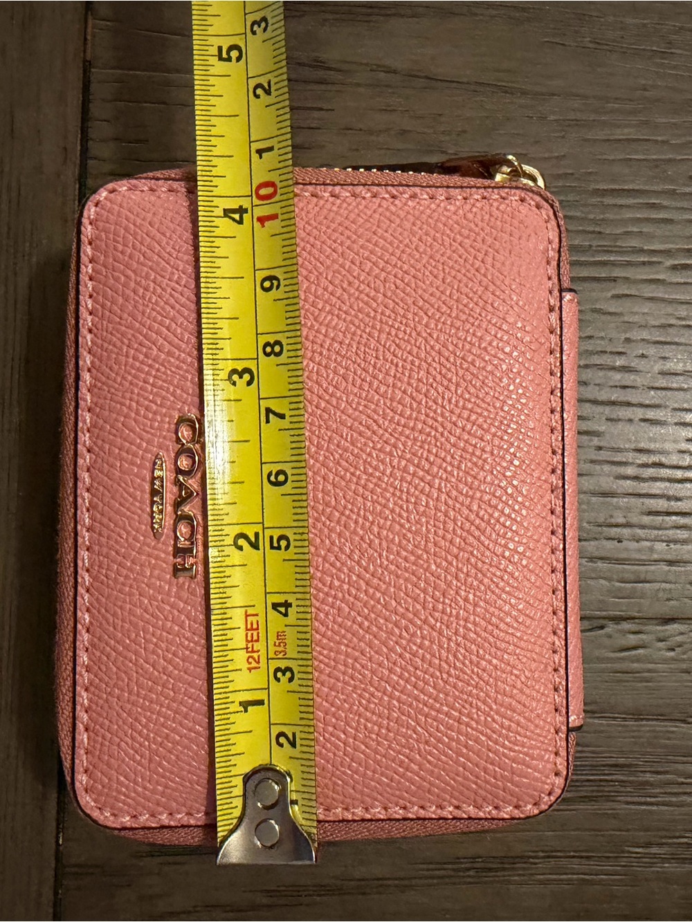 Coach Bubblegum Pink Saffiano Zip pill Case - excellent condition! - Picture 8 of 8